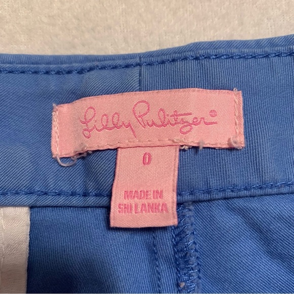 Lilly Pulitzer size 0 EUC Crop Ankle Pants Blue - Picture 7 of 9
